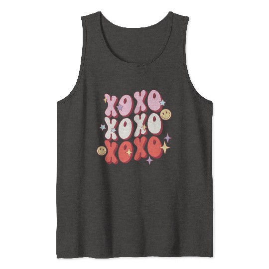 XOXO retro valentine sublimation hipster Tank Tops