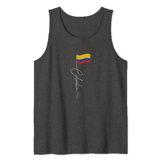 Colombia Signature Flag Pole - Patriotic Tank Tops