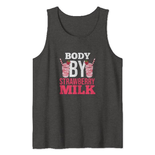 Strawberry Milk Shake Korean Vegan Japanese Tank Tops