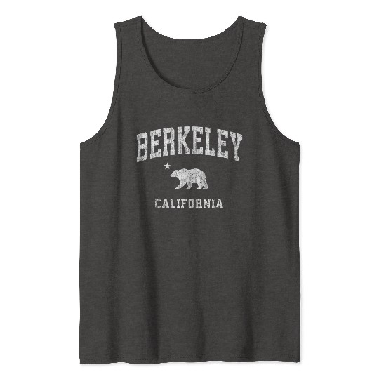 Berkeley California Ca Distressed Sports Tank Tops