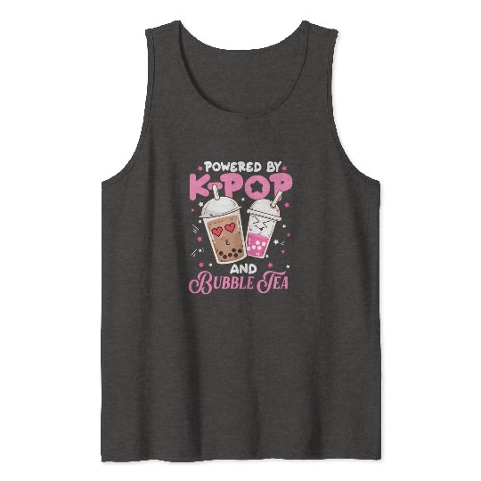 Boba Tea aii Anime Powered By Kpop And Bubble Tank Tops