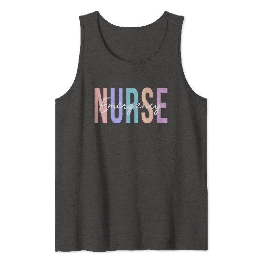 Er Nurse Emergency Room Nurse Registered Nurse Tank Tops
