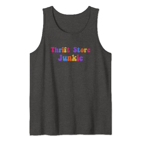 Thrift Store Junkie ice cream Tank Tops