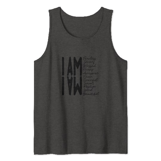 I Am Fearless I Am Strong I Am Blessed Tank Tops