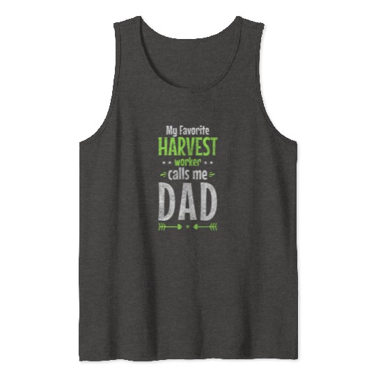 Farmer Farm Harvest Time Vegetable Tank Tops
