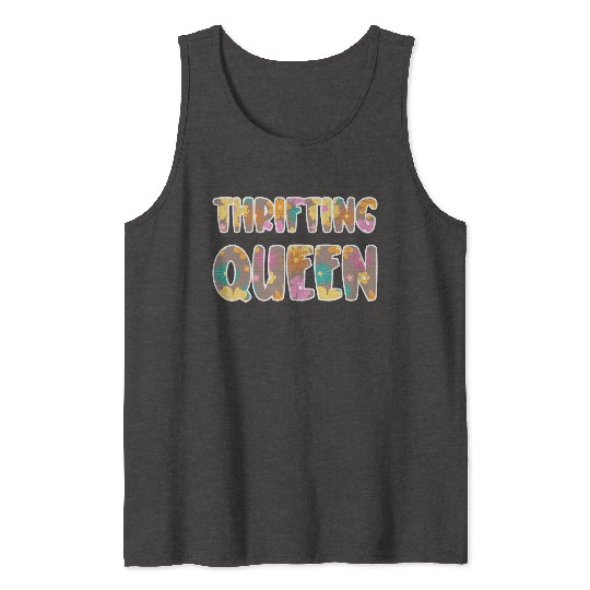 Thrifting Queen brown floral Tank Tops