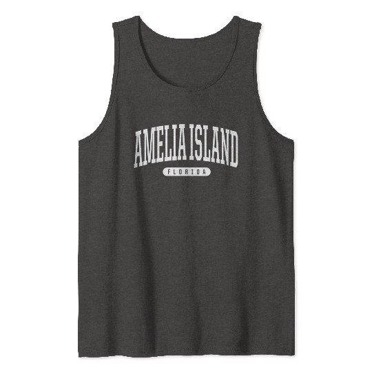 College Style Amelia Island Florida Tank Tops