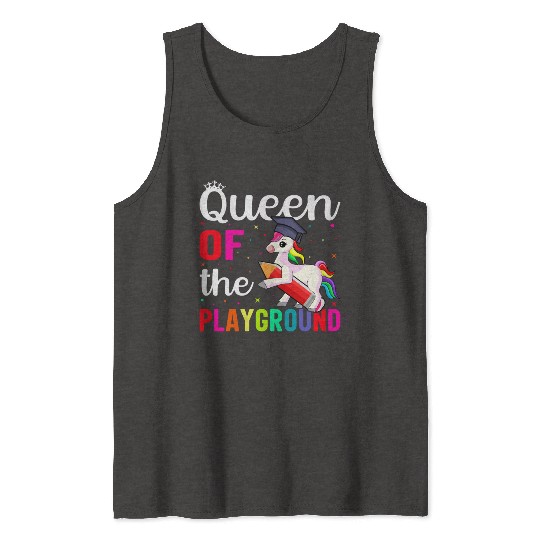 Queen Of The Playground Back To School Tank Tops