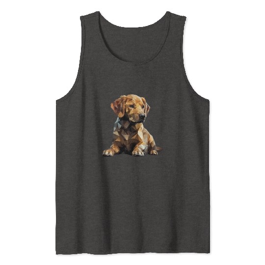 Golden Retriever Puppy Dog Tank Tops