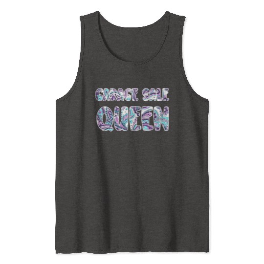 Garage Sale Queen paisley Tank Tops