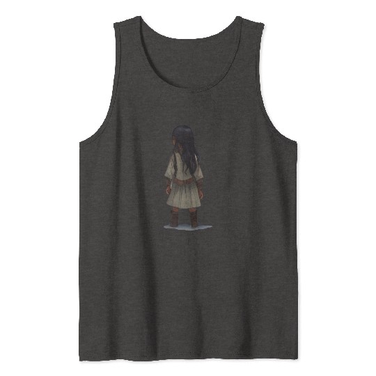 Little Girl Walking Away or... Tank Tops