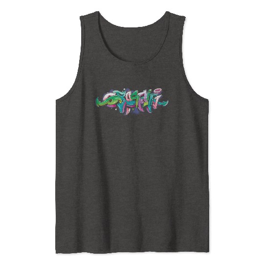 Graffiti Street Graffiti Tag Urban Graffitis Rap Tank Tops