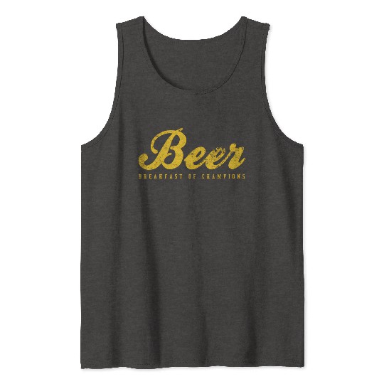 Beer Breakfast Of Champions Inred Tank Tops