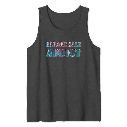 Garage Sale Addict watercolor Tank Tops