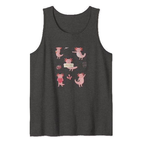 Set Axolot Axolotl Tank Tops