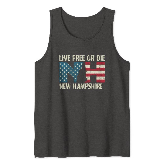 New Hampshire Patriotic Live Free Or Die Product Tank Tops