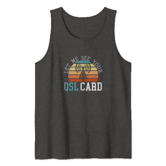 Ham Radio Operator Morse Code Radioactivity Tank Tops