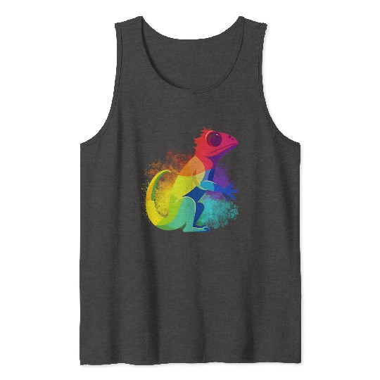 Gay Pride Gecko Tank Tops