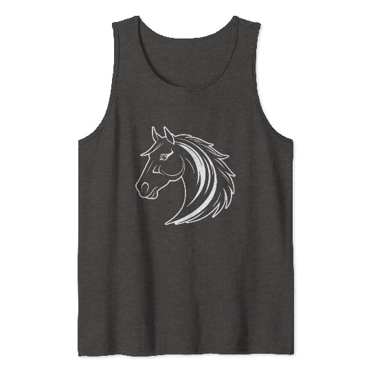 Horse Equine Pony Tank Tops