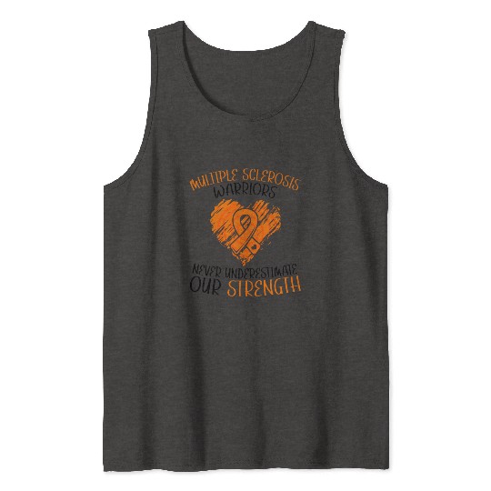 MS Warriors Never Underestimate Our Strength Tank Tops