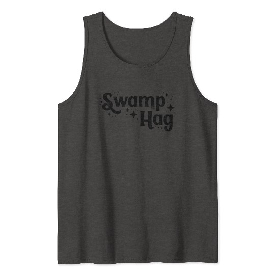 Swamp Hag Black Tank Tops