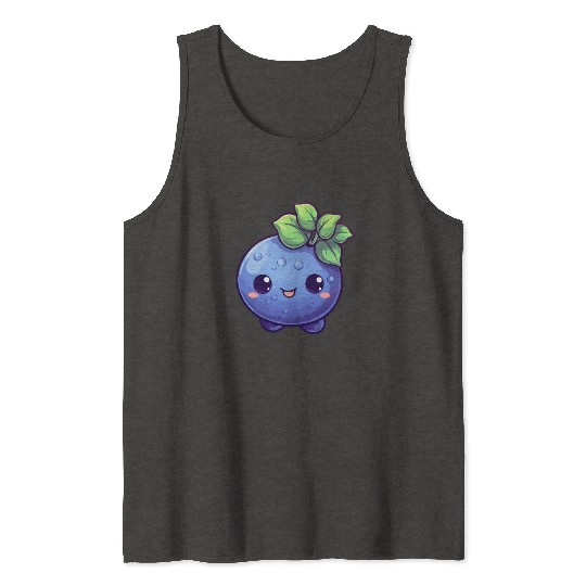 Blueberry kawaii Tank Tops