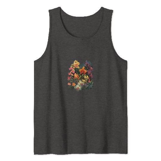 Orchids Flowers Garden Blossom Orchid Lover Tank Tops