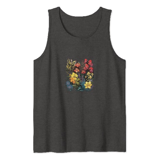 Orchids Flowers Garden Blossom Orchid Lover Tank Tops
