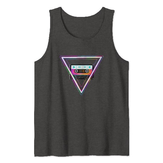 Totally Triangular 80s Cassette Tape Tank Tops