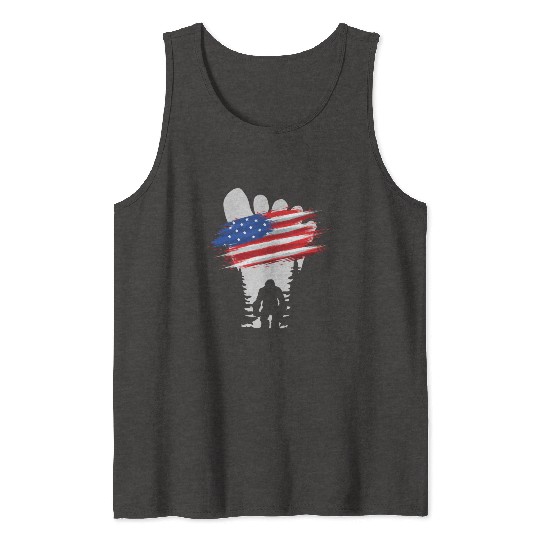 Bigfoot 4th July b Tank Tops