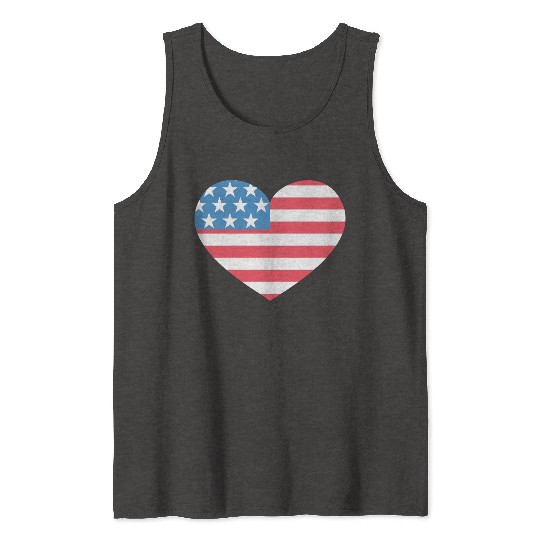 Heart America Tank Tops