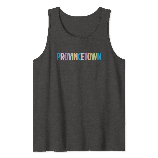 Provincetown Massachusetts Colorful Vacation Tank Tops
