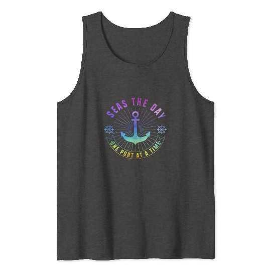 Cruise Seas The Day Family Vacation Tank Tops