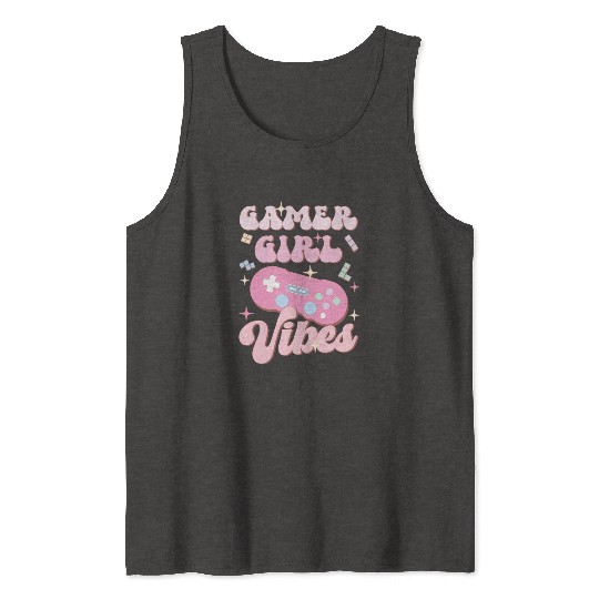 Gamer Girl Vibes, Happy Game Day Tank Tops