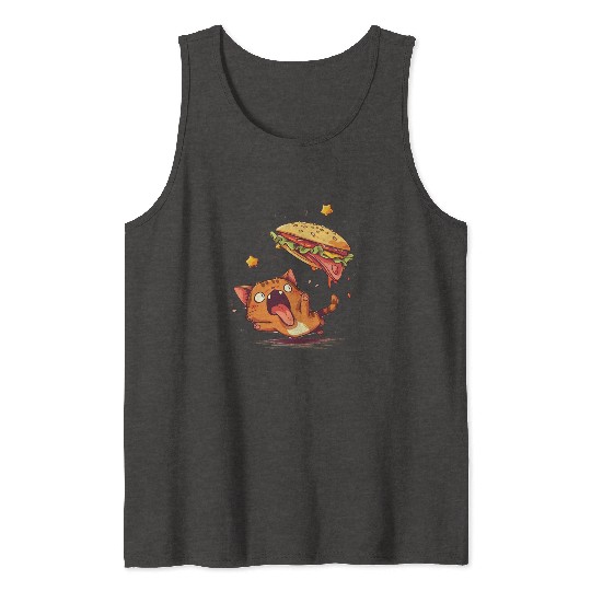 Cat and Taco A Perfectly Delicious Pair Tank Tops