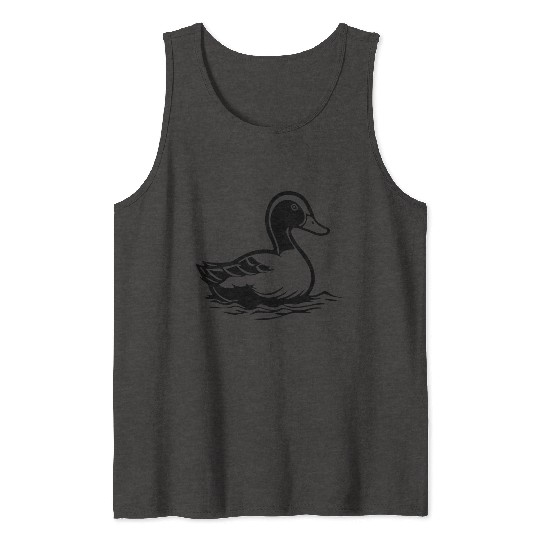 Duck Bird Nature Pond Tank Tops