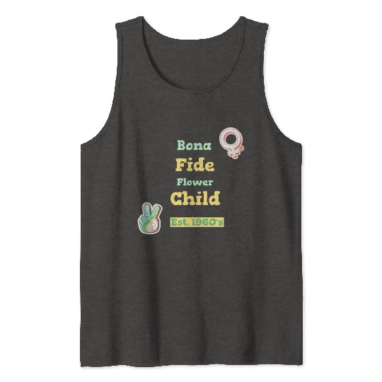 DESIGNBona Fide Flower Child Est 1960s Tank Tops
