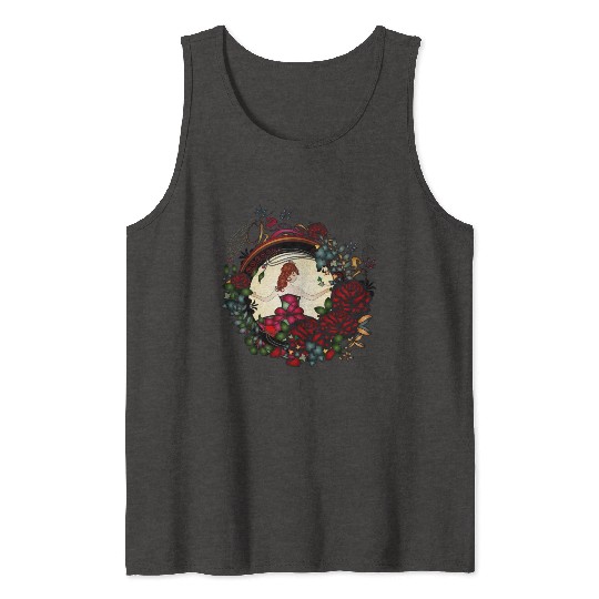 Princess in the rose garden in an Art Nouveau look Tank Tops