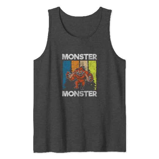 Monster Fright Character Monster Hunter Tank Tops