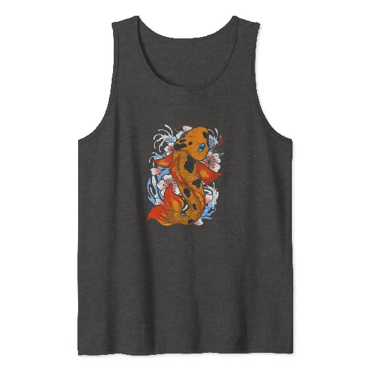 Koi fish farm gift colorful koi carp Tank Tops
