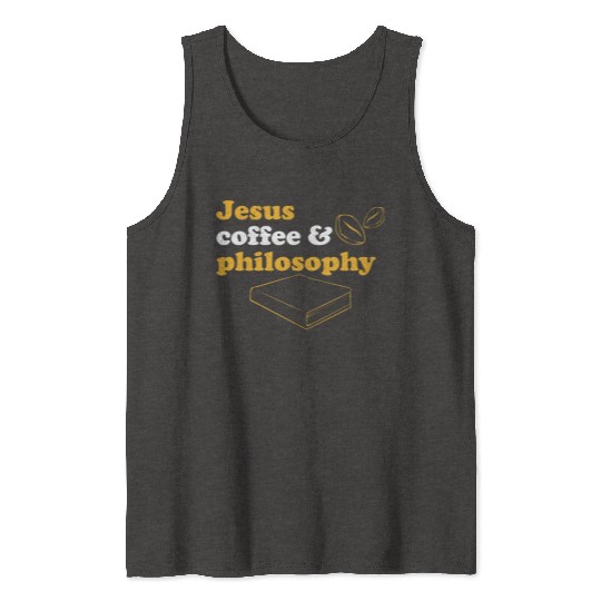 Philosophy Jesus Teacher Science Book Coffee Tank Tops