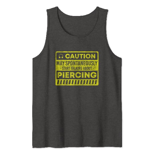 Piercing Stitch Jewellery Plug Tank Tops
