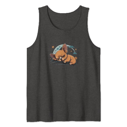 Chihuahua | Sunday Sleep Cute Dog Good Night Tank Tops