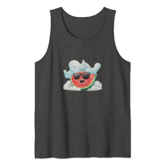 Cute Watermelon Party Summer Melon Fruit Tank Tops
