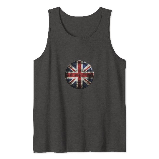 Union Jack Vintage Distressed Tank Tops