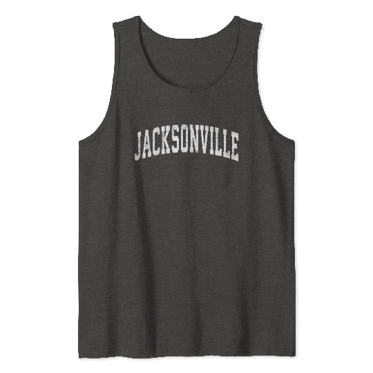 Jacksonville Florida Fl Vintage Varsity Sports Tex Tank Tops