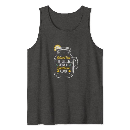 Sweet Tea Glass Outfit Southern People Tank Tops