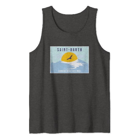 Saint Bartheleny French Caribbean Sea Tank Tops