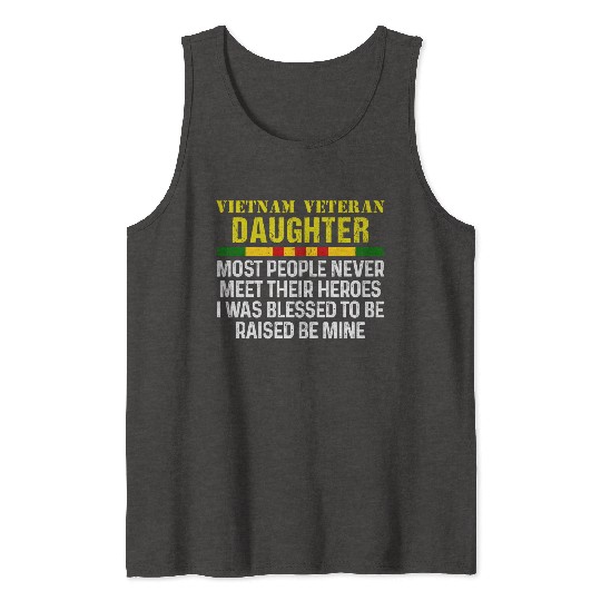 US Army Vietnam Veteran Daughter Tank Tops