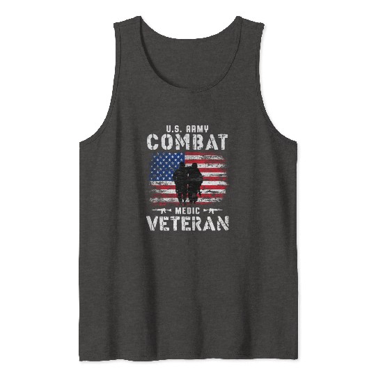 US Army Combat Medic Veteran Tank Tops